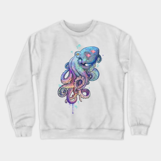 Octopus Crewneck Sweatshirt by LauraGraves